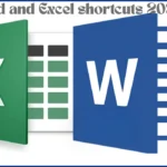 Word and Excel shortcuts 2025
